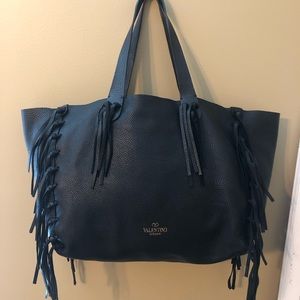 Valentino C-Rockee Fringe Tote
